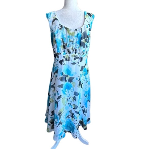 Cb Established 1962 Dresses & Skirts - CB Established 1962 Floral Chiffon Dress Lined Sleeveless Party SZ 18 W